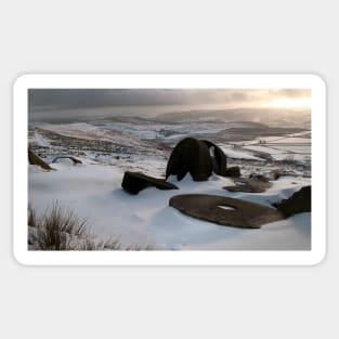 Millstones at Stanage Edge Sticker